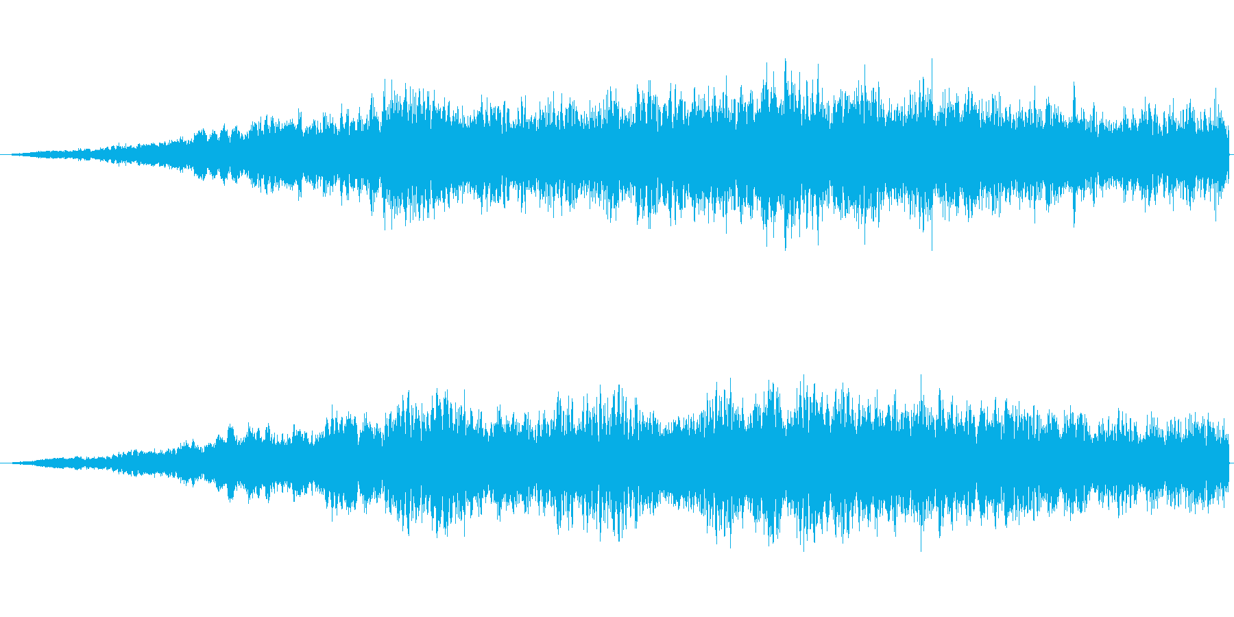 SFっぽい音その3です。「ヒュワワワワ…の再生済みの波形