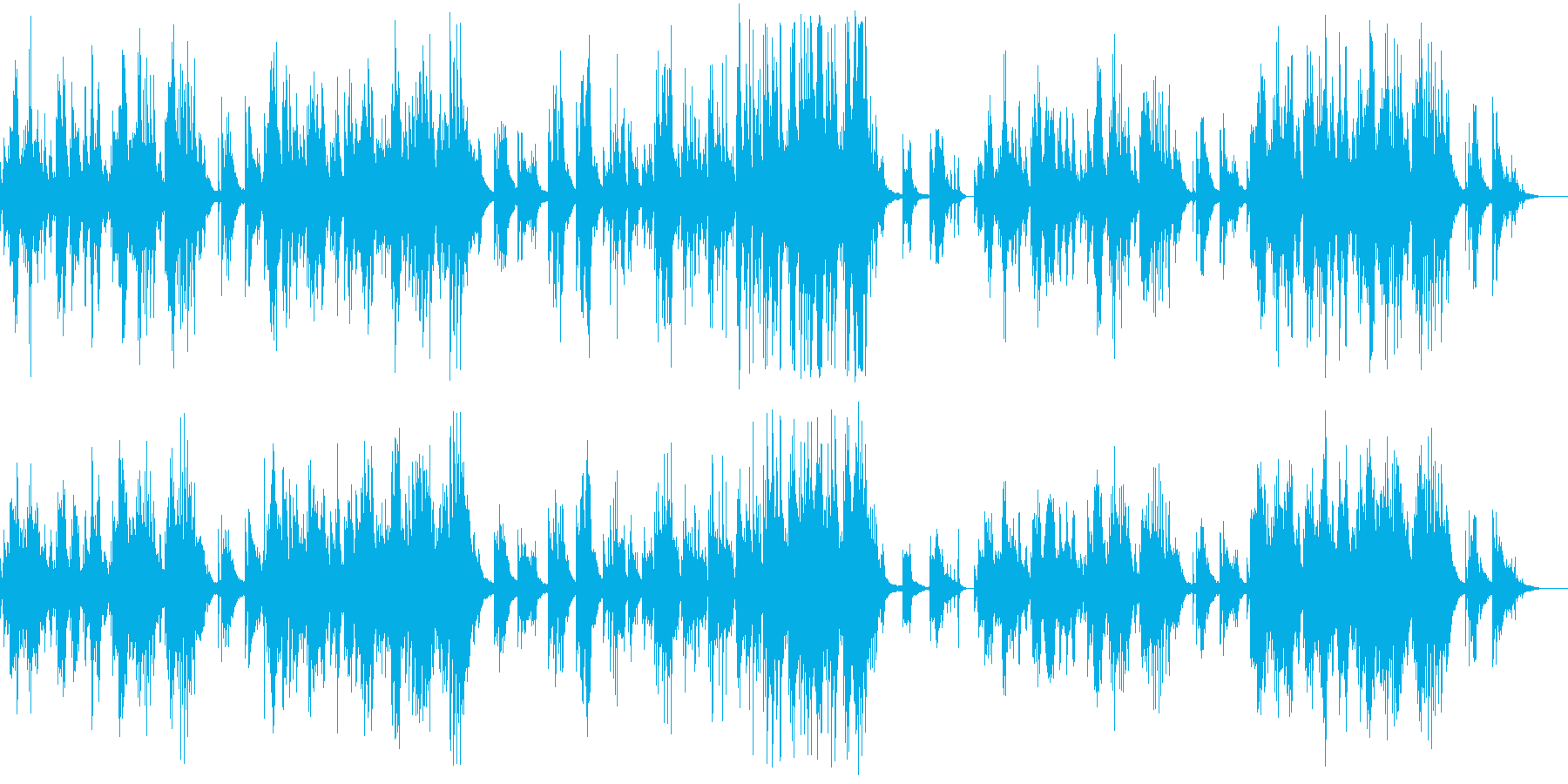 ピアノ曲の穏やかなバラードです。の再生済みの波形