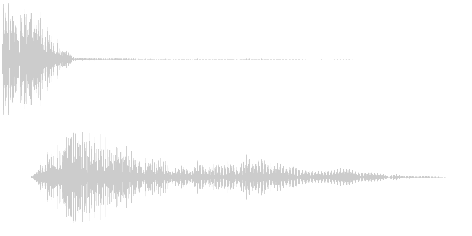 パシュー(速さや勢い、流れを感じる音)の未再生の波形