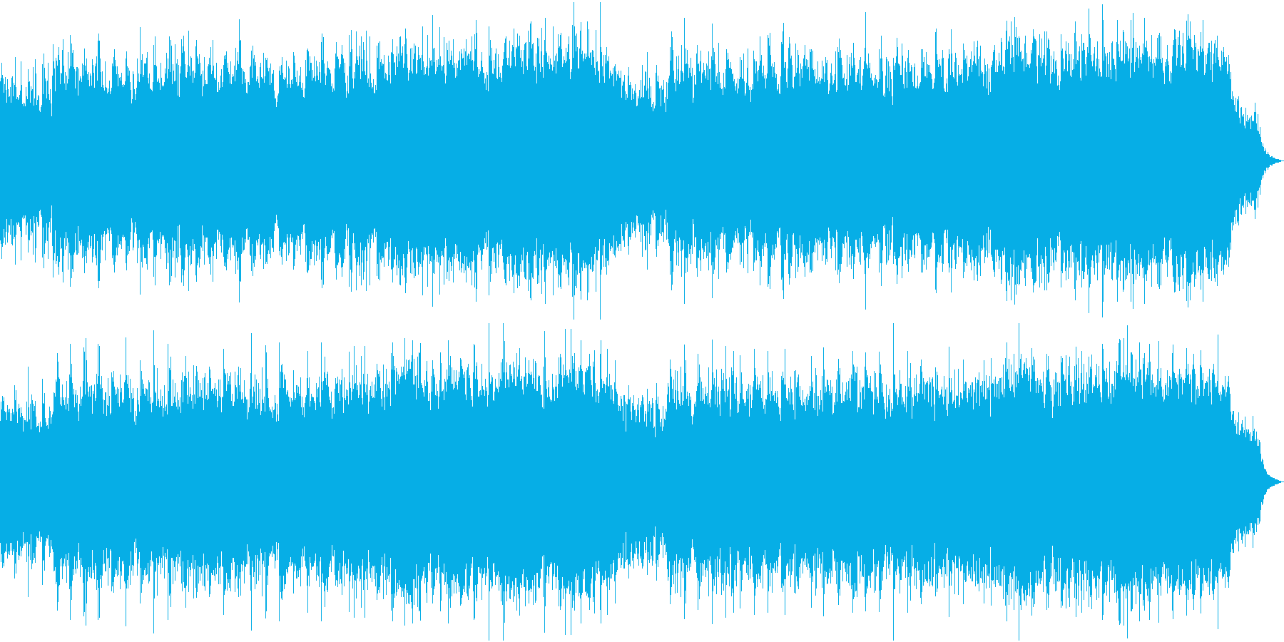和風で迫力がある感じのセンチメンタルな曲の再生済みの波形