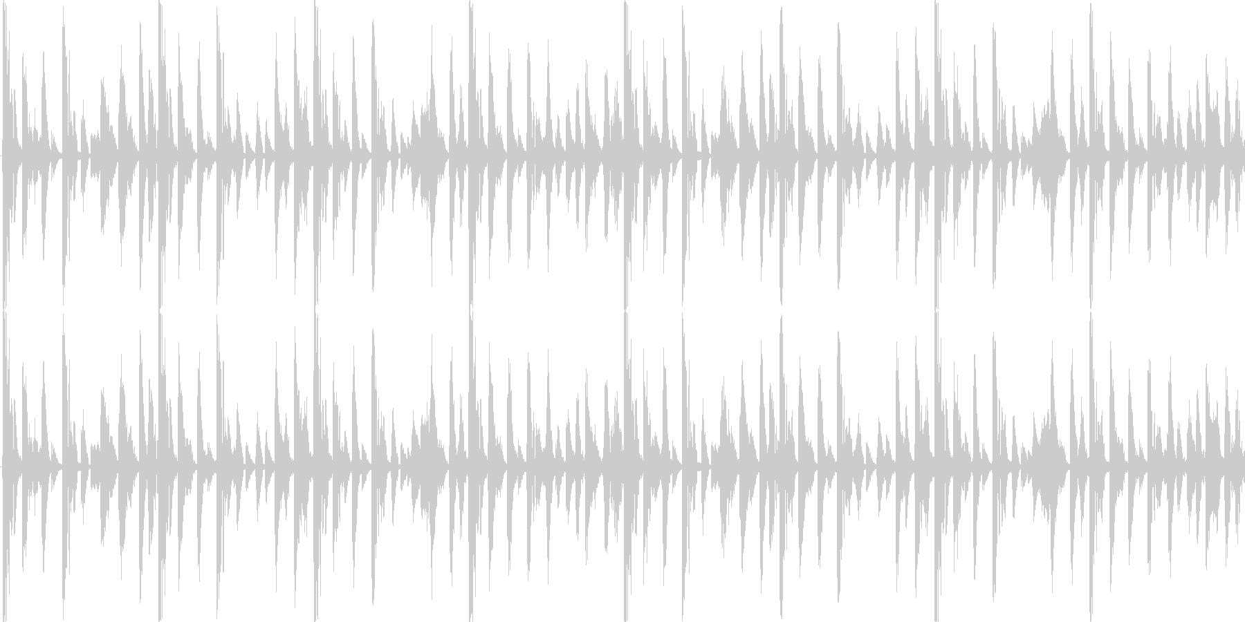 ドラムンベースを基本にした楽曲です。の未再生の波形