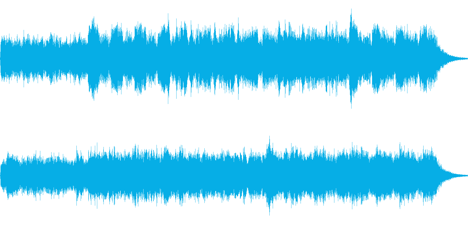 暗い海の底の様な深淵な音像の再生済みの波形
