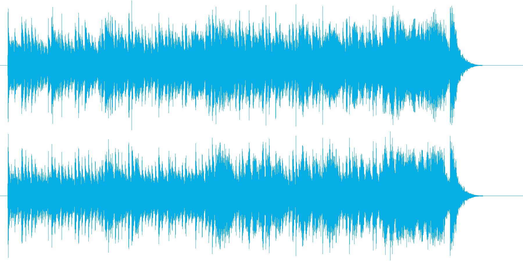 ゆったりとした明るい音楽の再生済みの波形