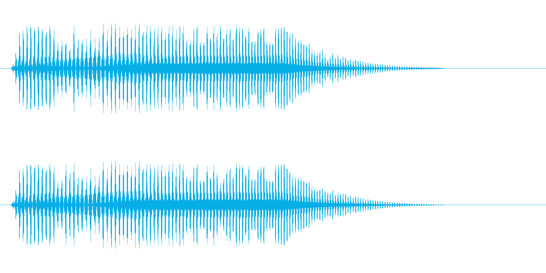 プゥウ(小さいオナラの音)の再生済みの波形
