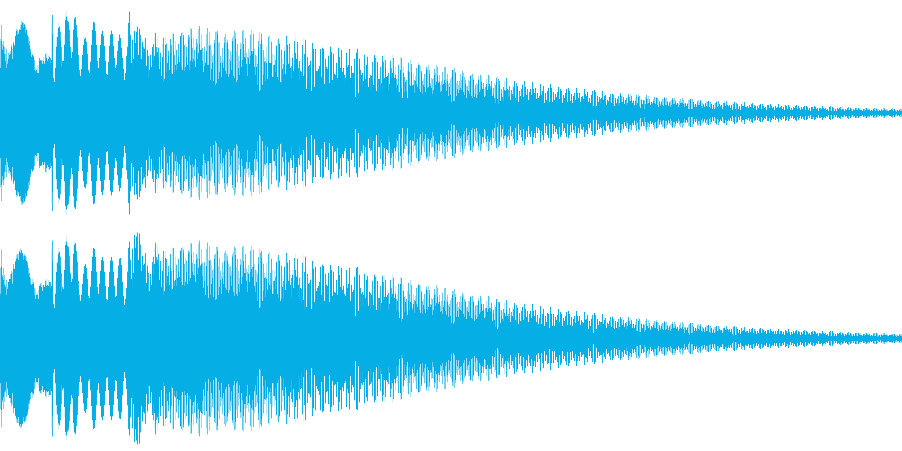 獲得音等の再生済みの波形