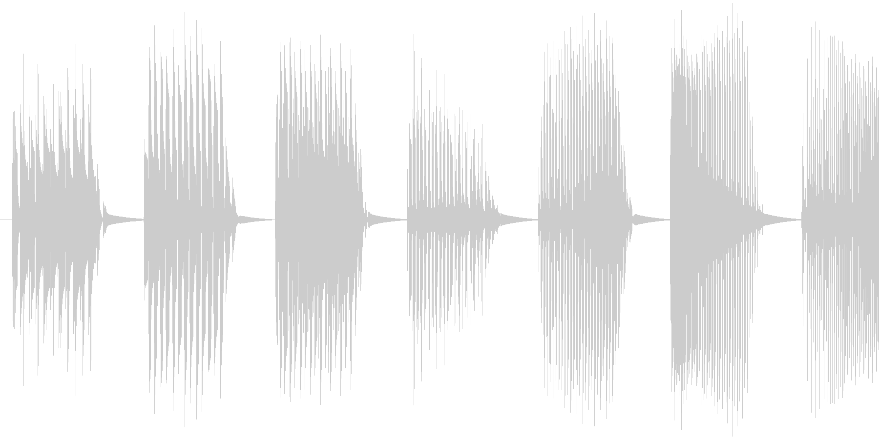 【クイズ】キレの良い出題音の未再生の波形