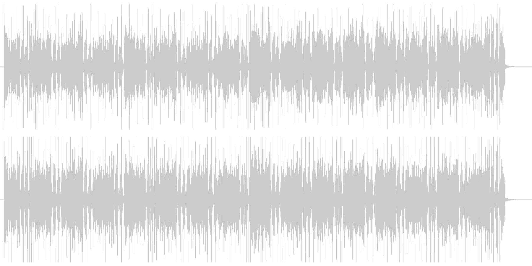 チェロが主体のスタイリッシュなCM音楽の未再生の波形