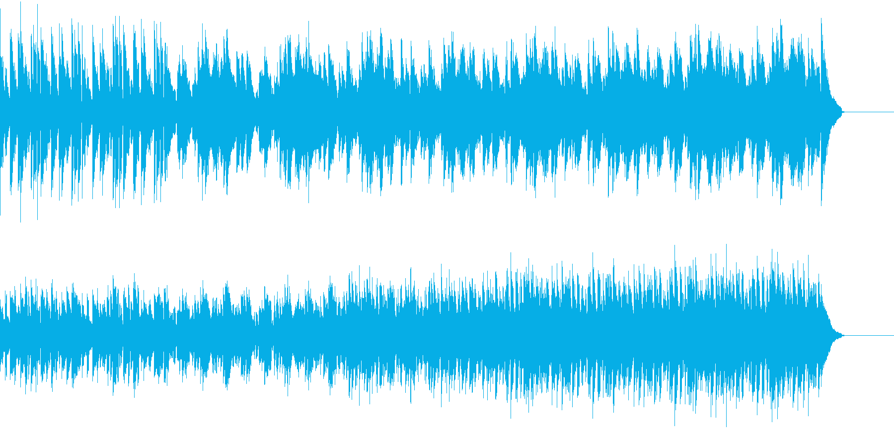 心がほっこりするオルゴール調BGMの再生済みの波形