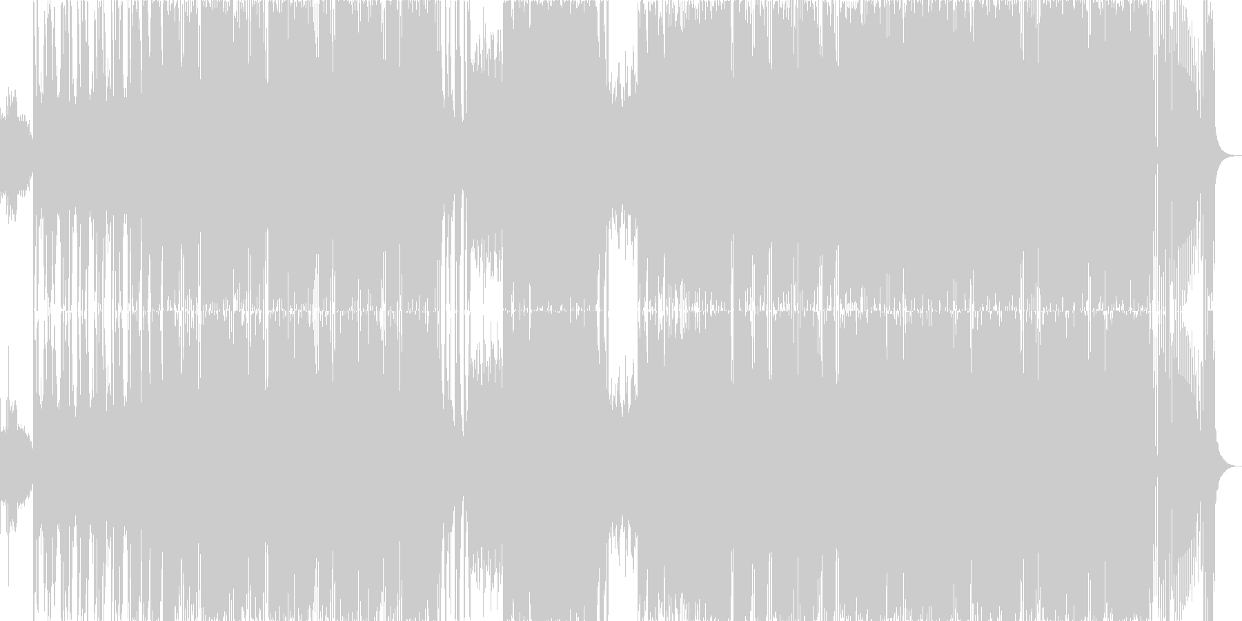 カッコいいサウス系HipHopの未再生の波形