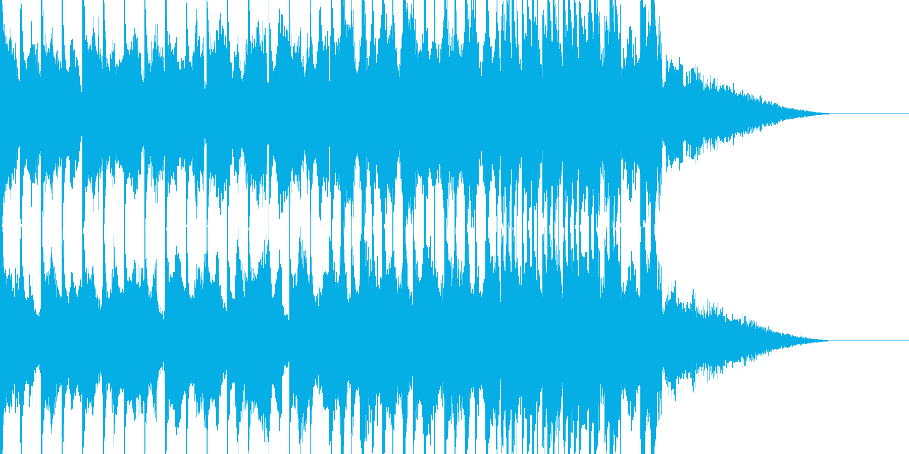 EDMシンセ&ドラムロールビルドアップの再生済みの波形