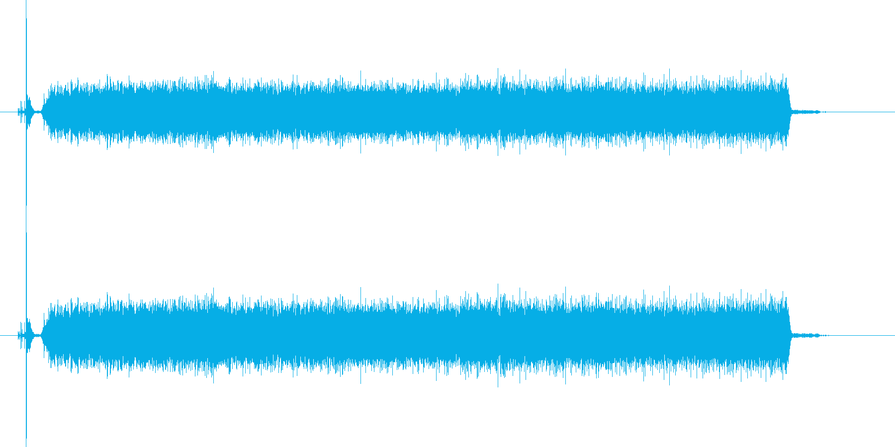 機械を動作させたような音の再生済みの波形