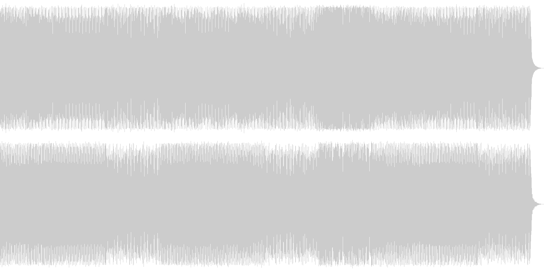 疾走感のあるEDMの未再生の波形