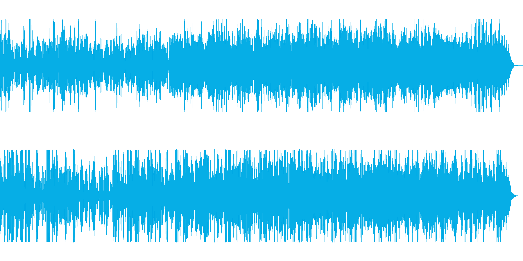 キラキラした不思議な音色のポップスの再生済みの波形