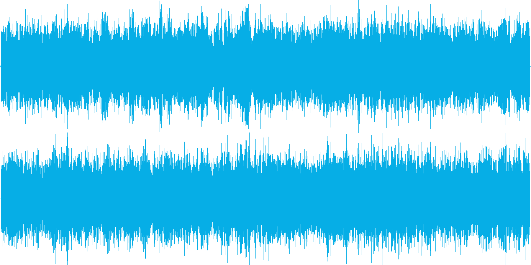 ハウスのリズムを基本にした楽曲です。の再生済みの波形