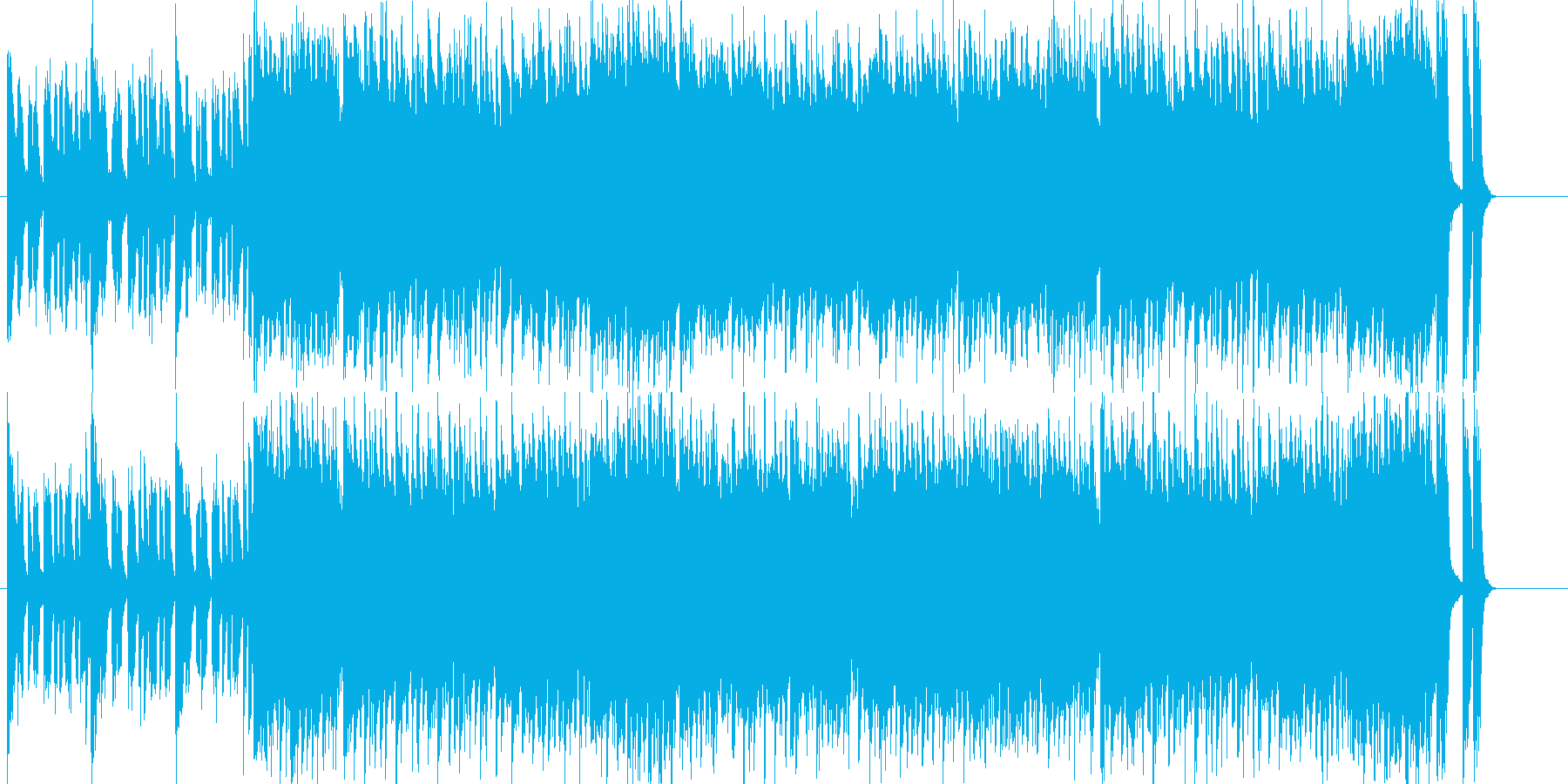 オープニングにぴったりの元気の良いポップの再生済みの波形