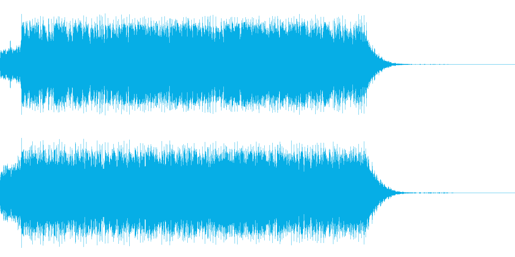 企業創立、旅立ちのBGM、テーマ楽曲の再生済みの波形