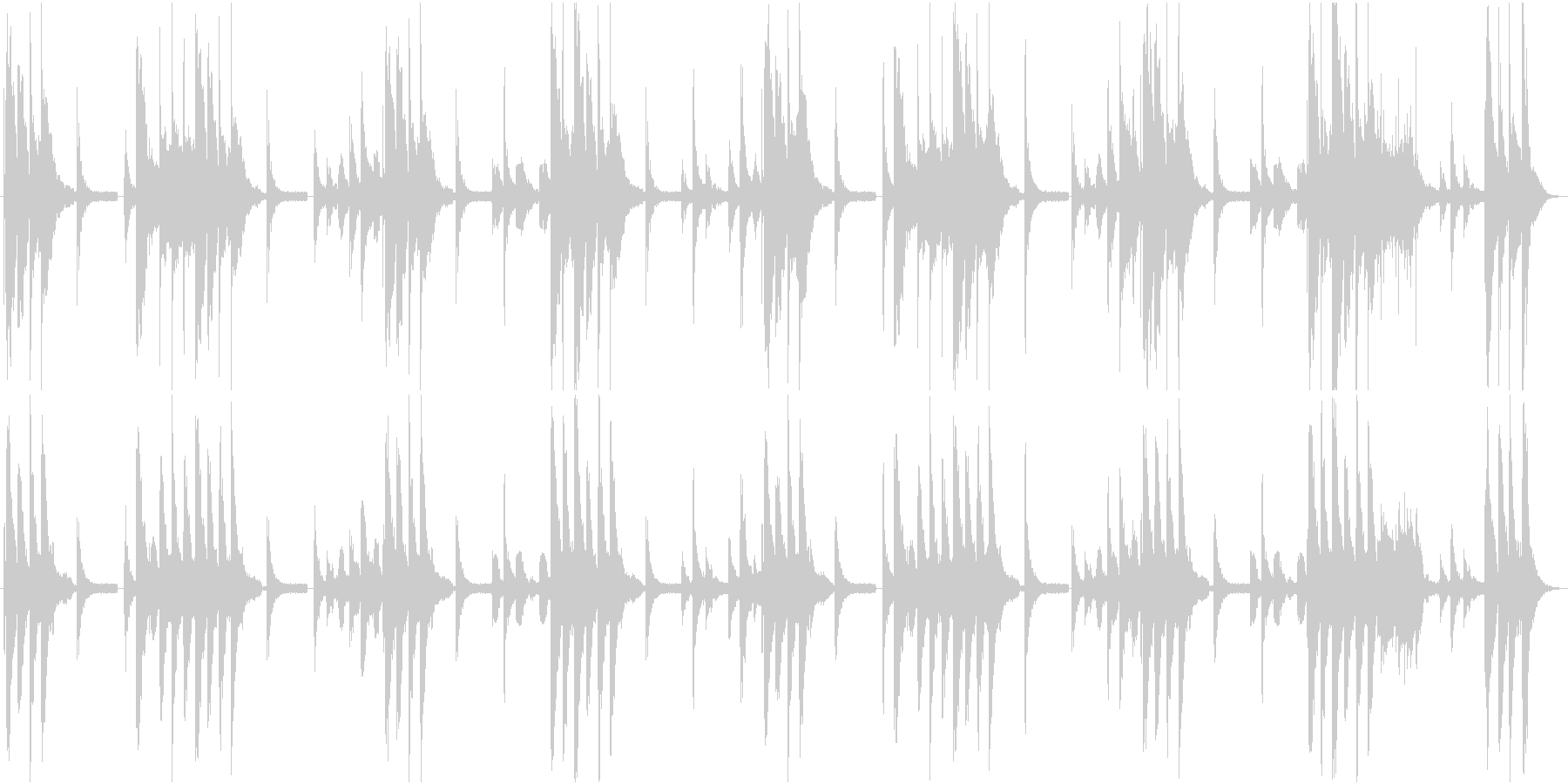 ほのぼの系BGMの未再生の波形
