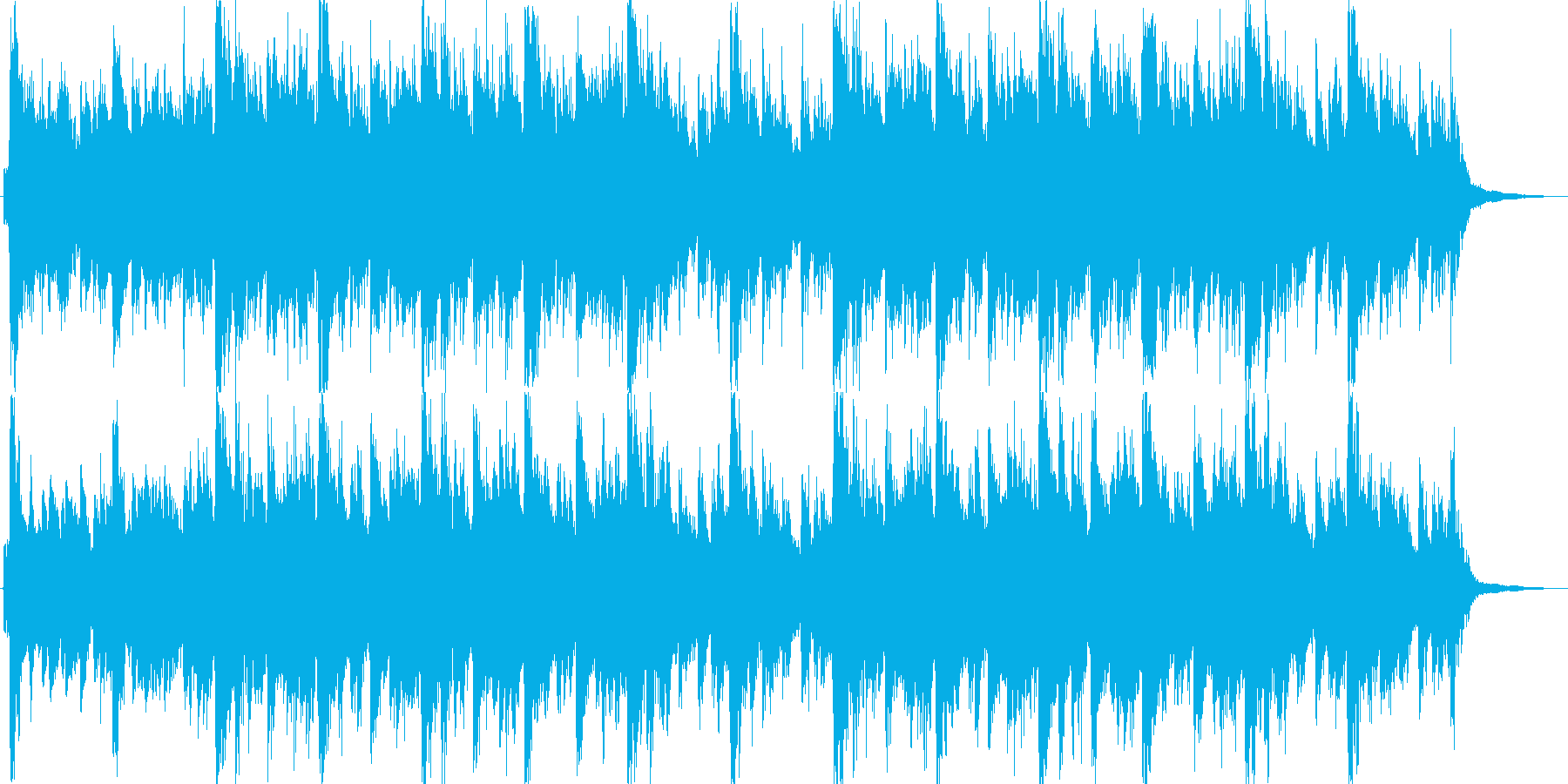 明るいイメージのオーケストラジングル。の再生済みの波形