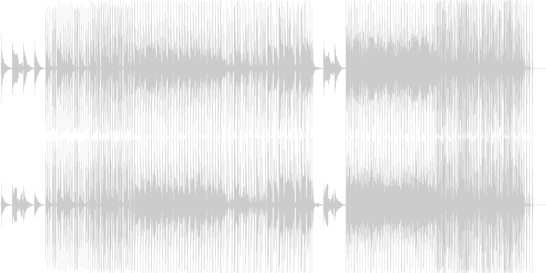 トリッキーな旋律の和風の電子音楽の未再生の波形