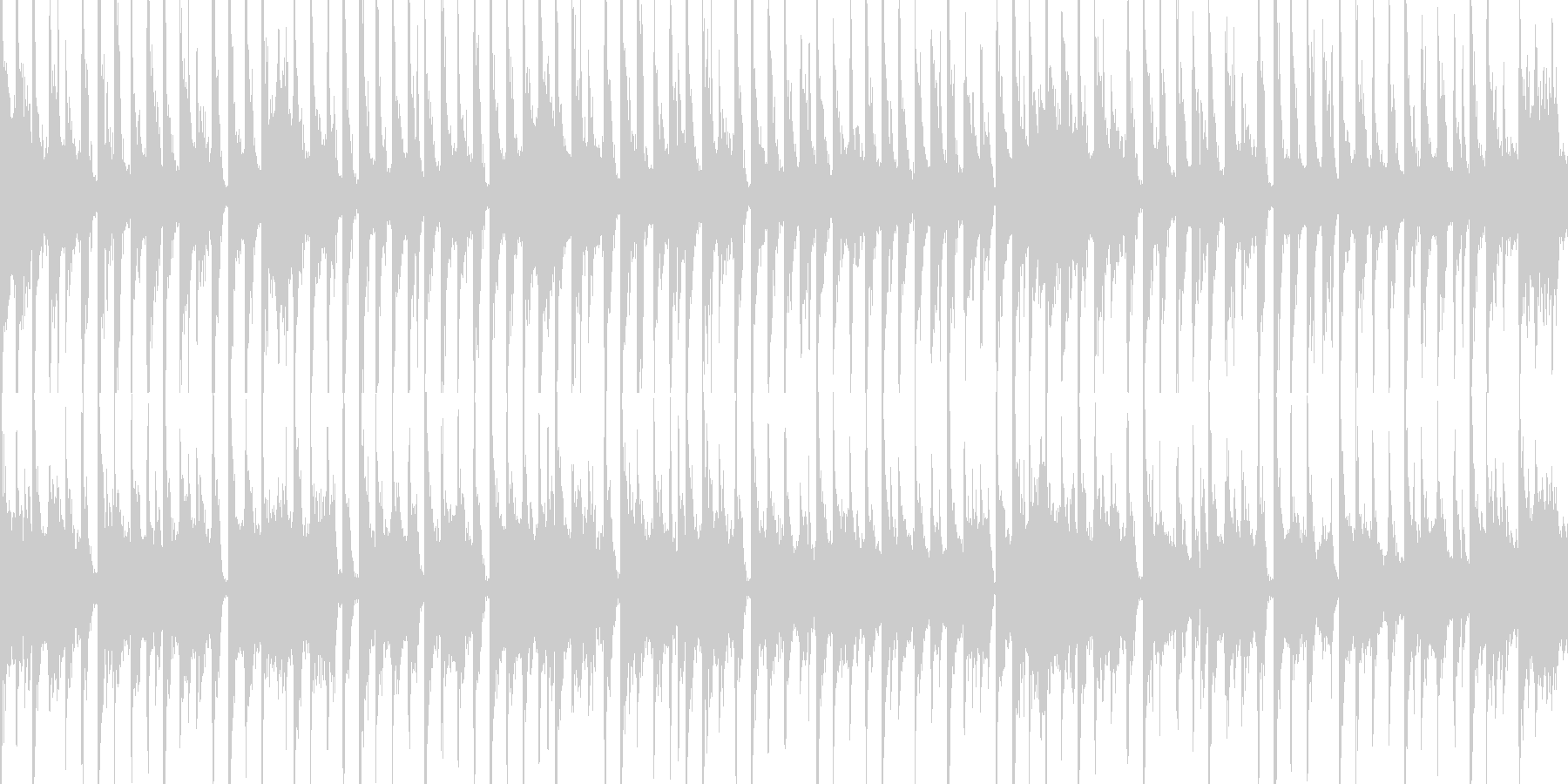 かわいい動物が走るようなドキドキする曲の未再生の波形
