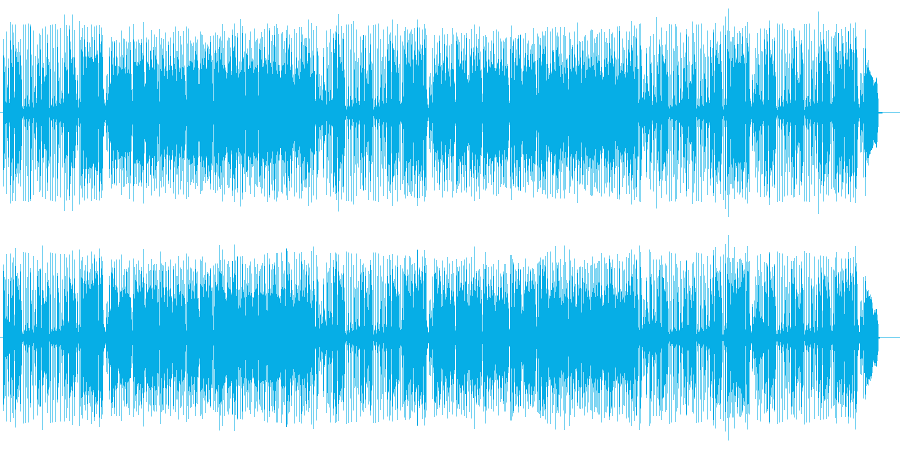 軽快でエキゾチックな音色が特徴のポップスの再生済みの波形