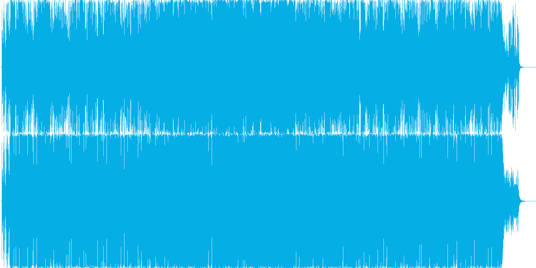 期待感を煽る楽曲です。の再生済みの波形