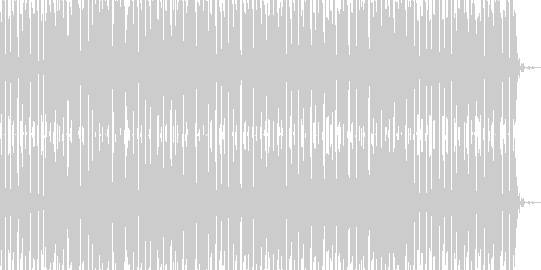 おしゃれな感じのハウスの未再生の波形