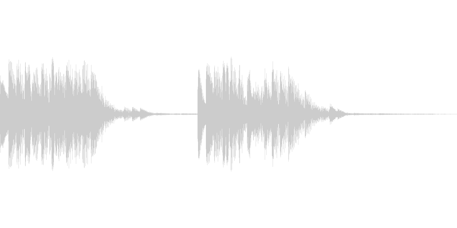 着信音、お知らせ音、アラーム音の未再生の波形