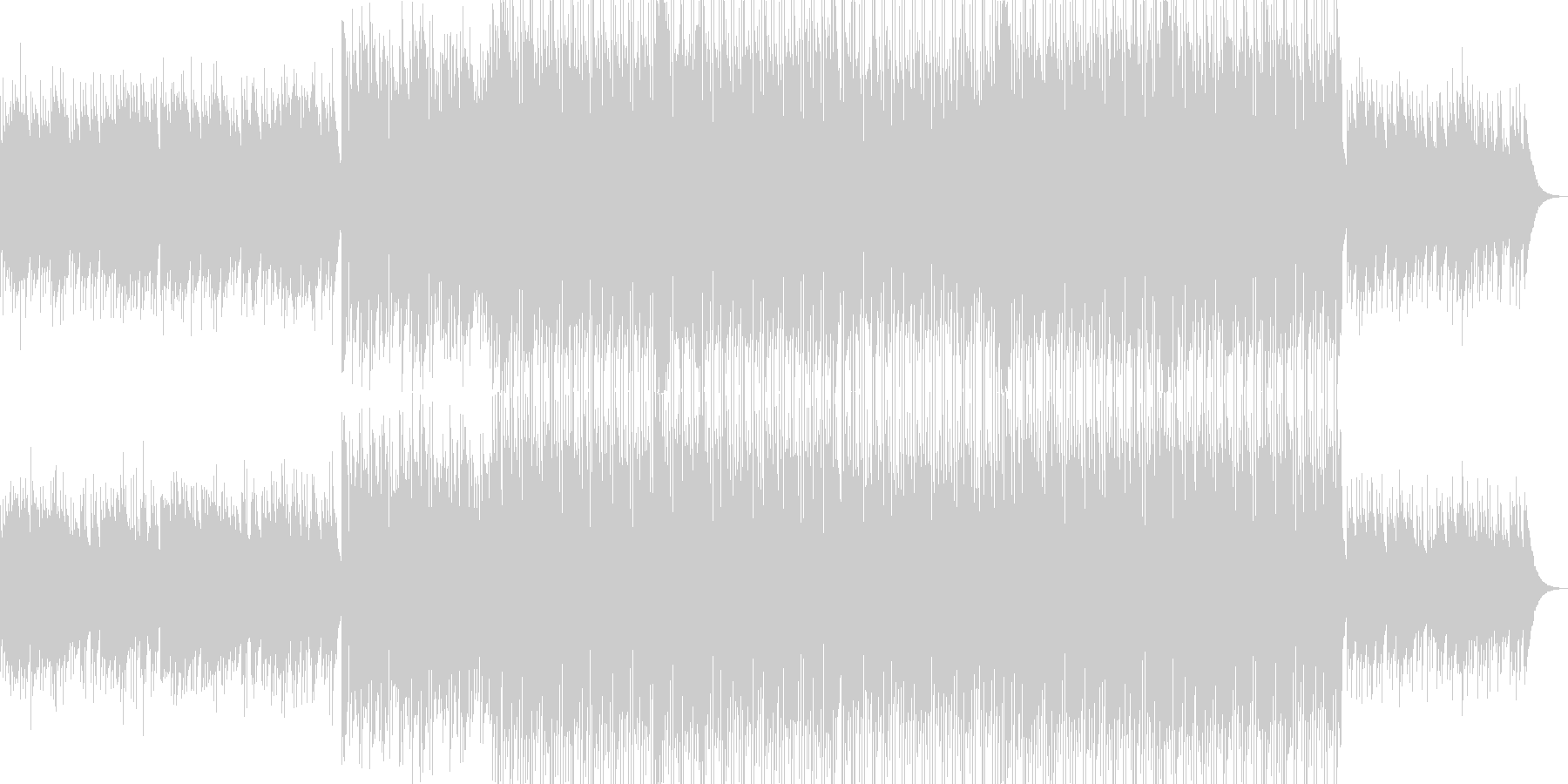 ベル系が多いキラキラした落ち着いた曲の未再生の波形