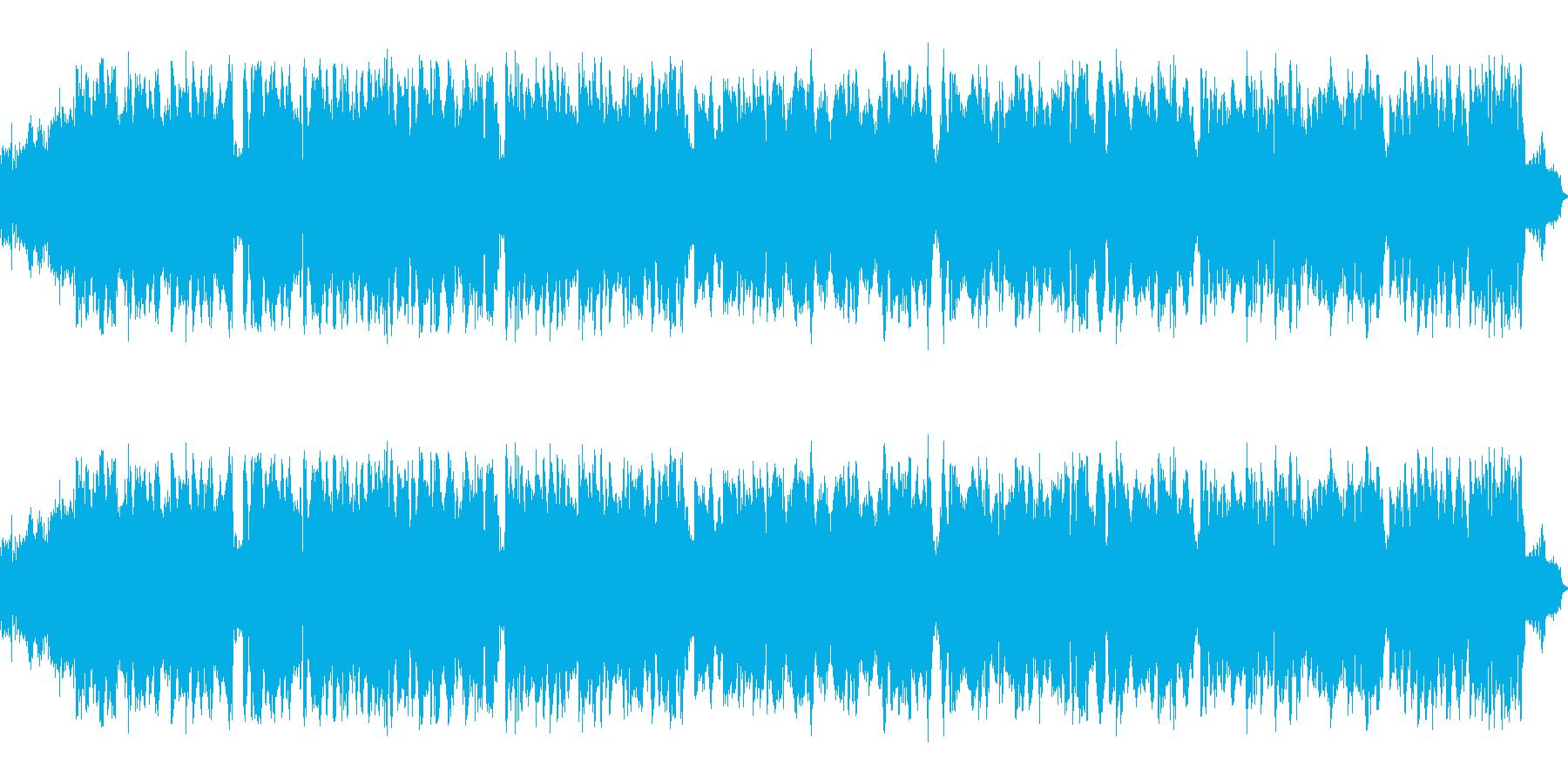 サーカス等の手回しオルガン風楽曲の再生済みの波形