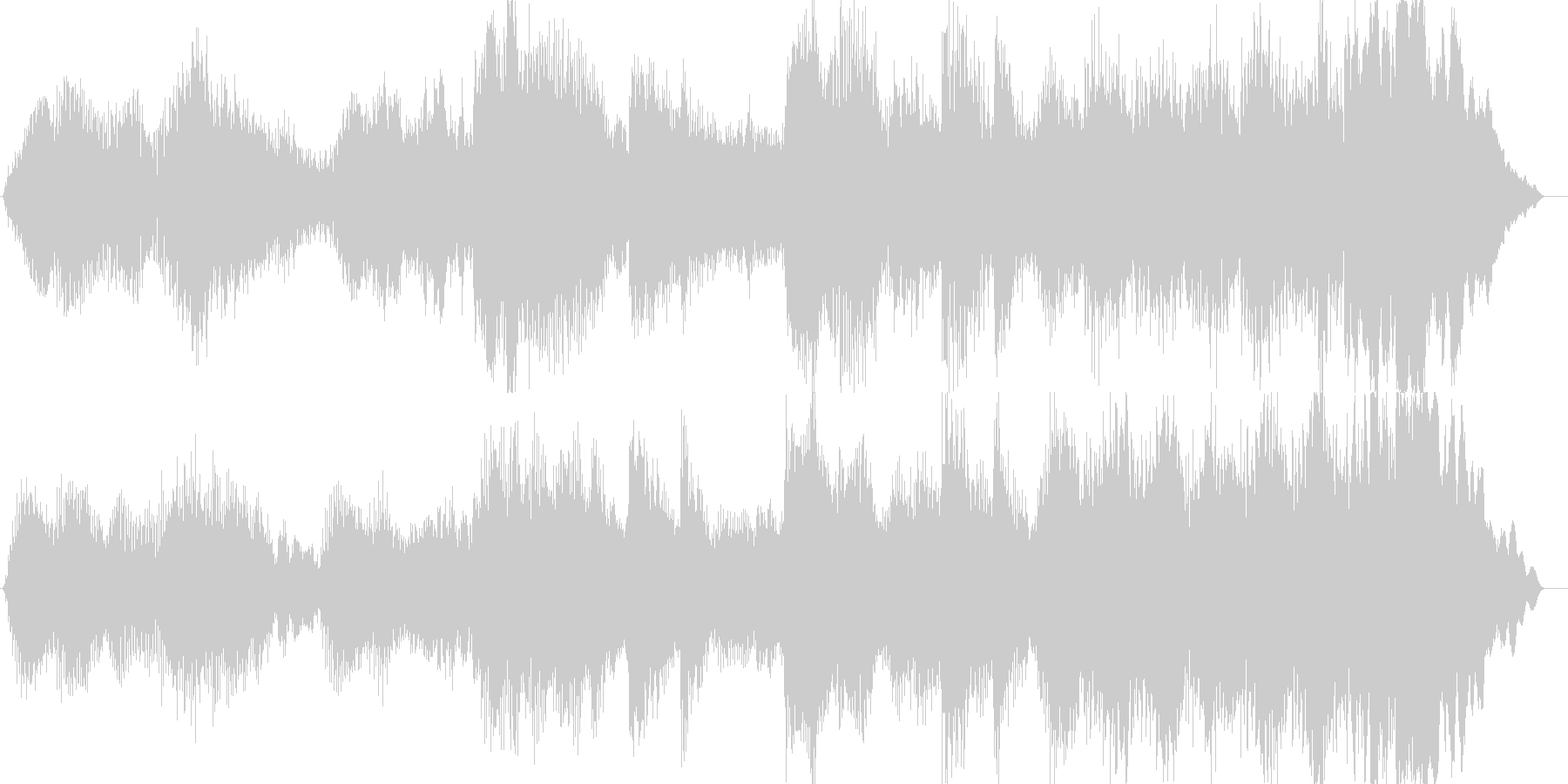 暖かな印象のクラシック楽曲の未再生の波形