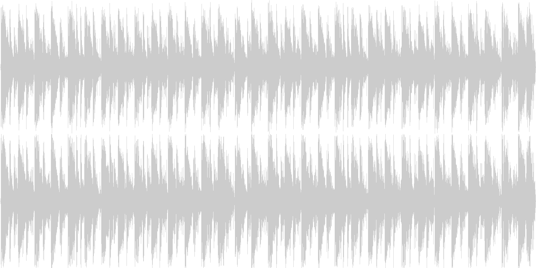 ハウスのリズムを基本にした楽曲です。の未再生の波形