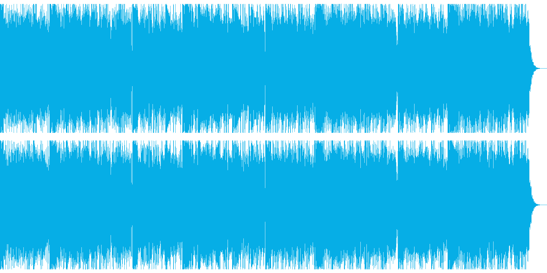 ちょっと切ないホラー音源の再生済みの波形