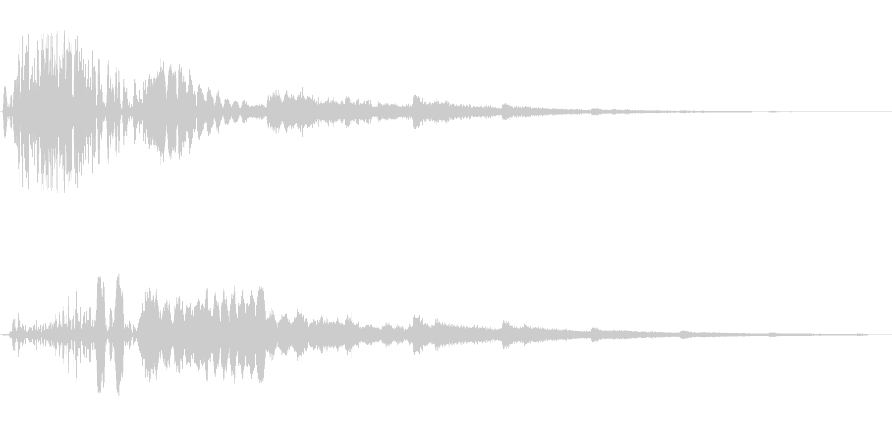 キラキラ(風が唸り輝くような音)の未再生の波形