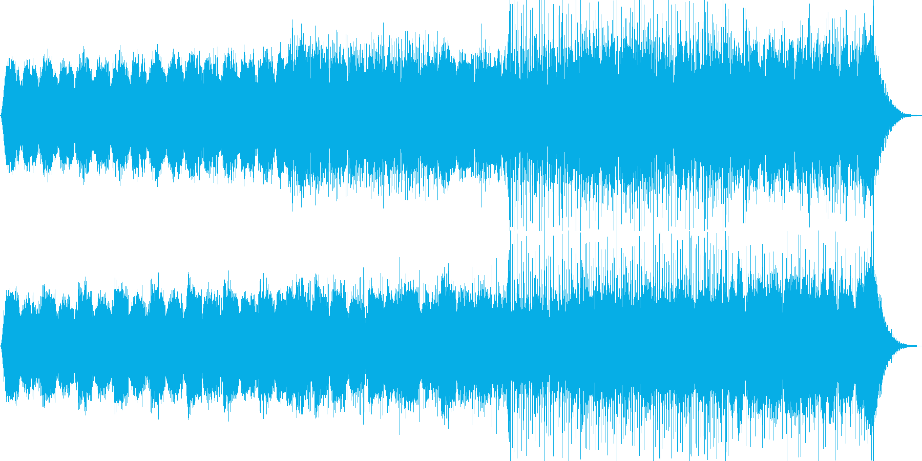 希望あふれる4つ打ちアンビエントの再生済みの波形