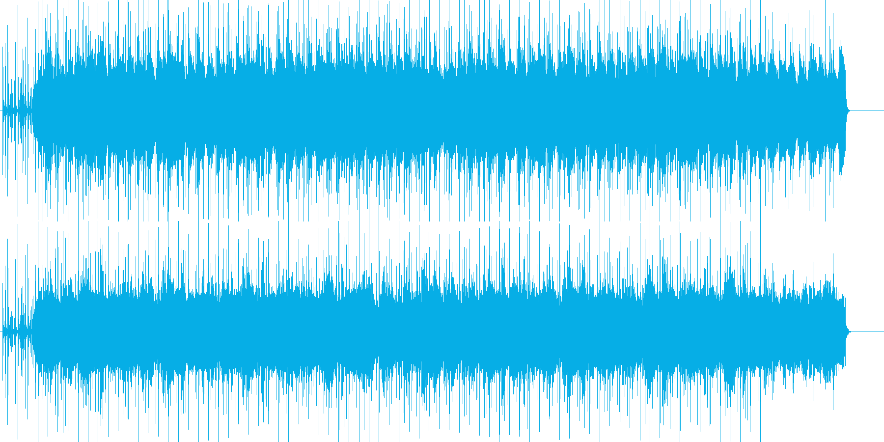 淡々としてクールなイメージのポップスの再生済みの波形