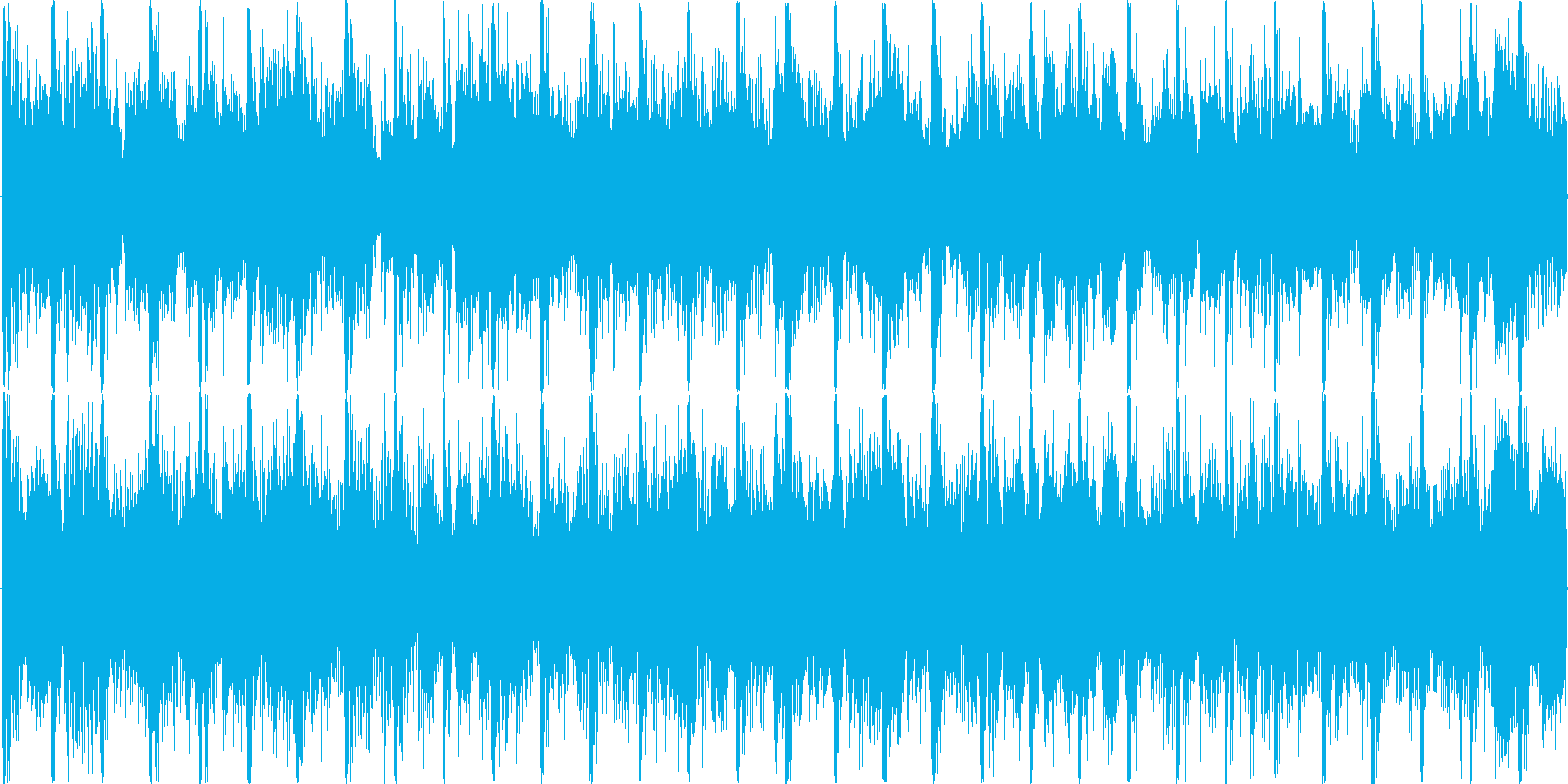 ハウス風のリズムを基調としたループ楽曲…の再生済みの波形