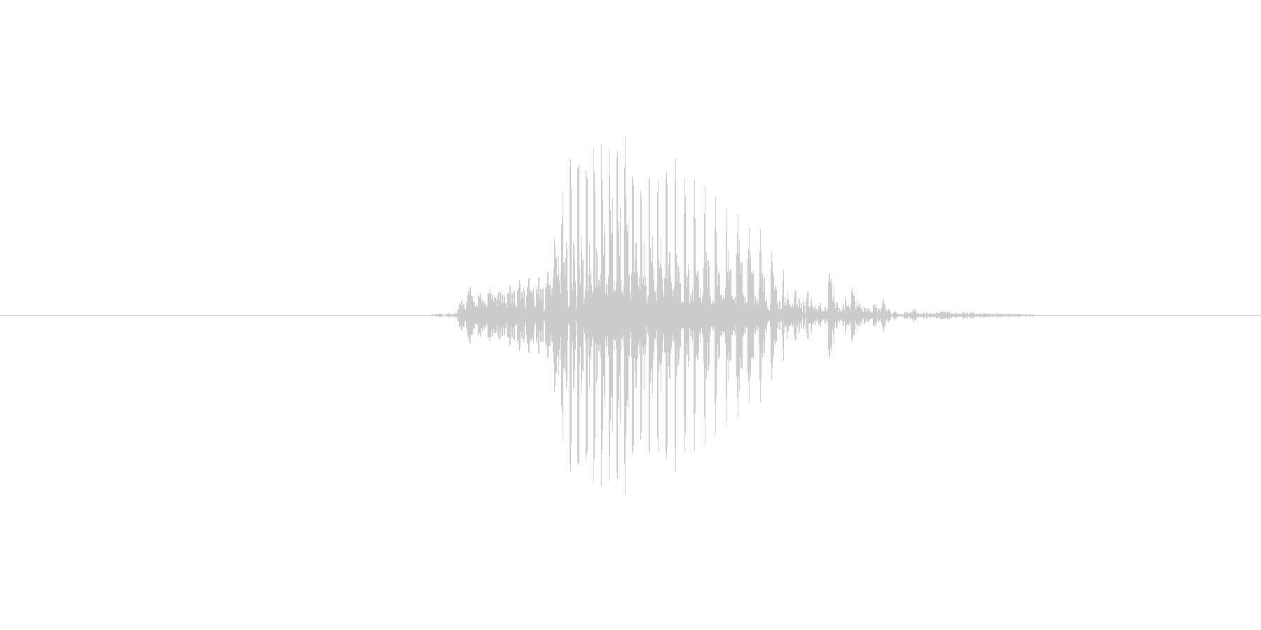 No (発音:ノー, のー、意味:いい…の未再生の波形