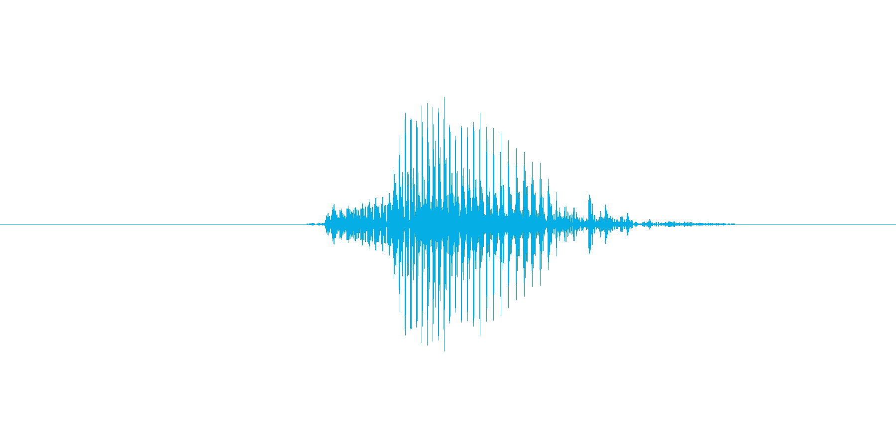 No (発音:ノー, のー、意味:いい…の再生済みの波形