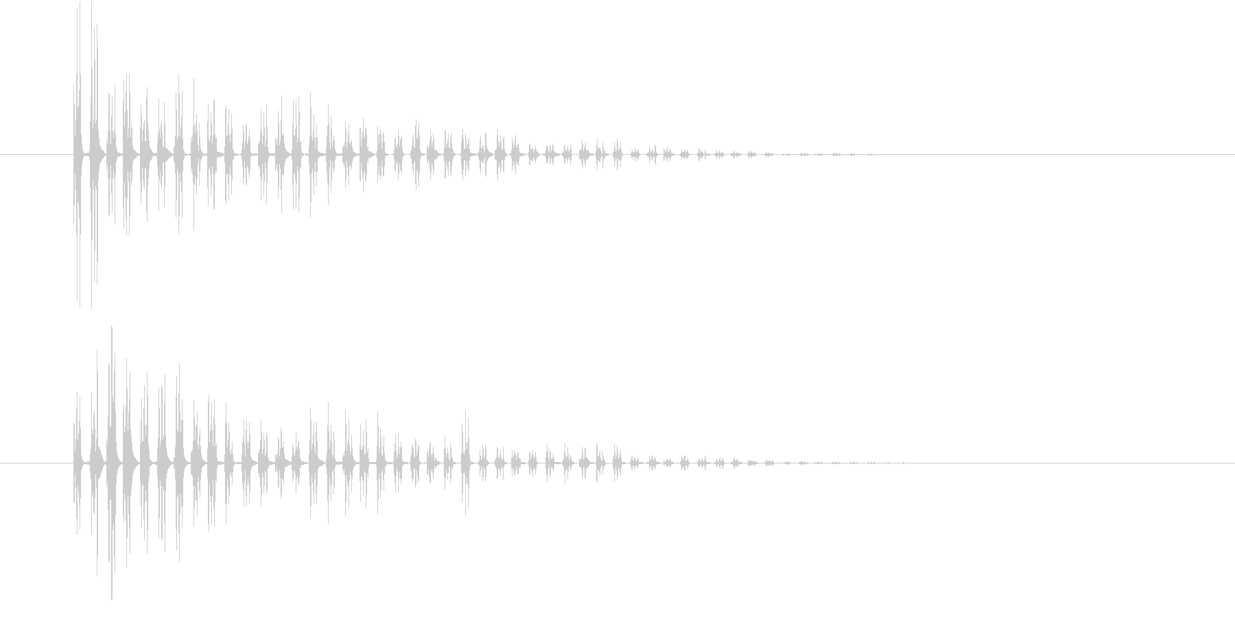 不思議な感じの電子音です。の未再生の波形