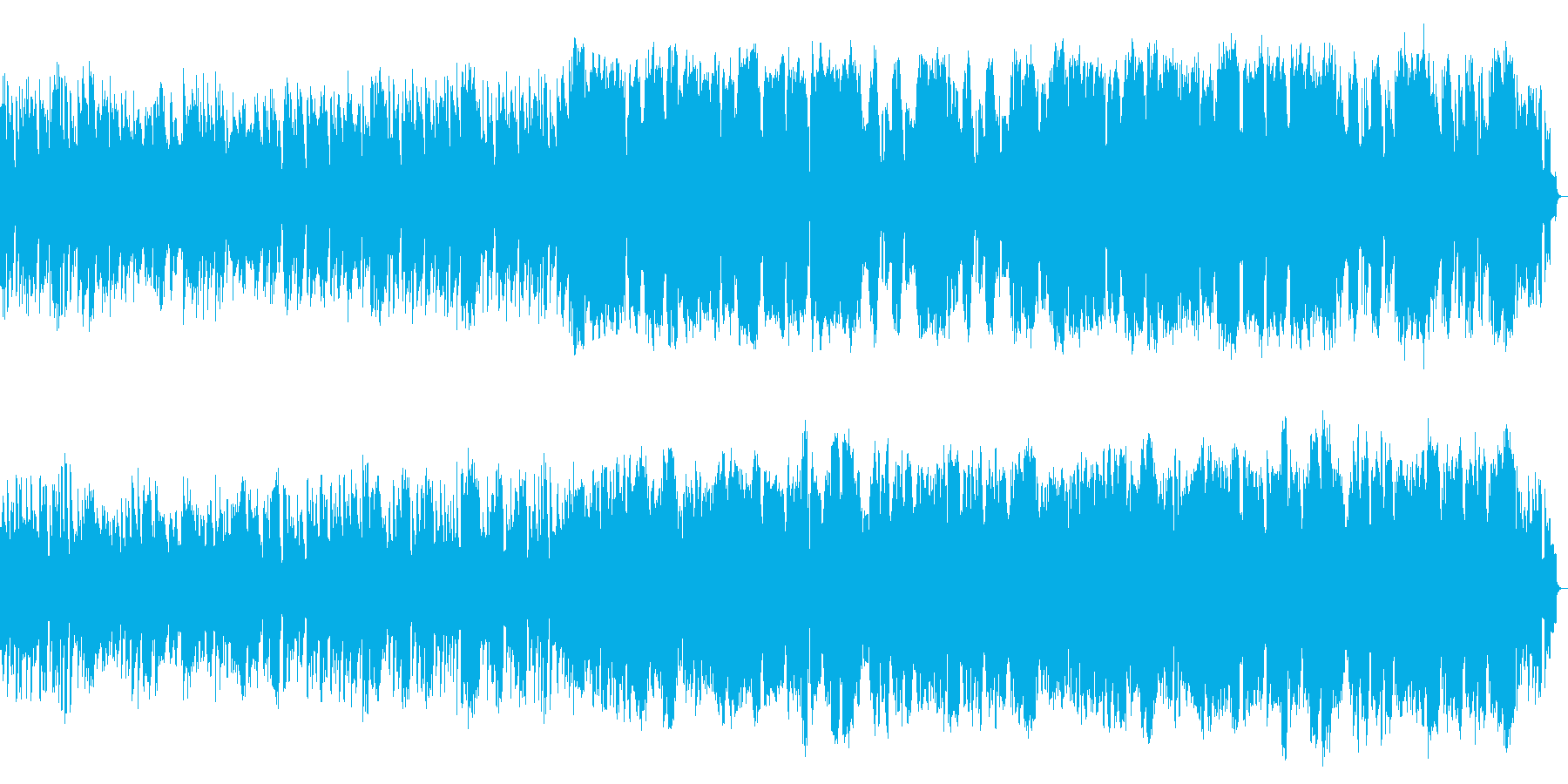 ピアノ中心で未来への希望を感じる明るい曲の再生済みの波形