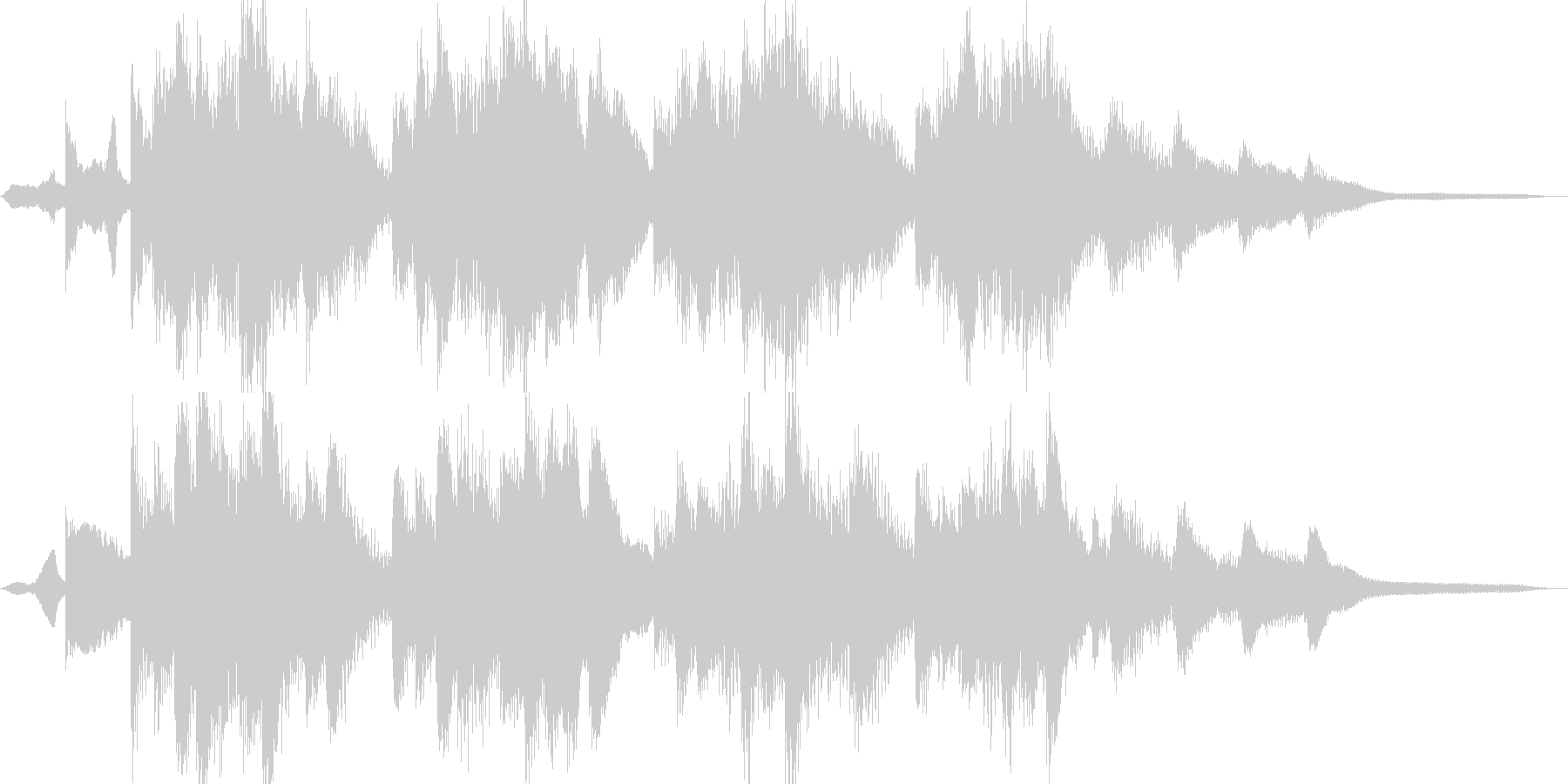映像作品向け音楽の未再生の波形