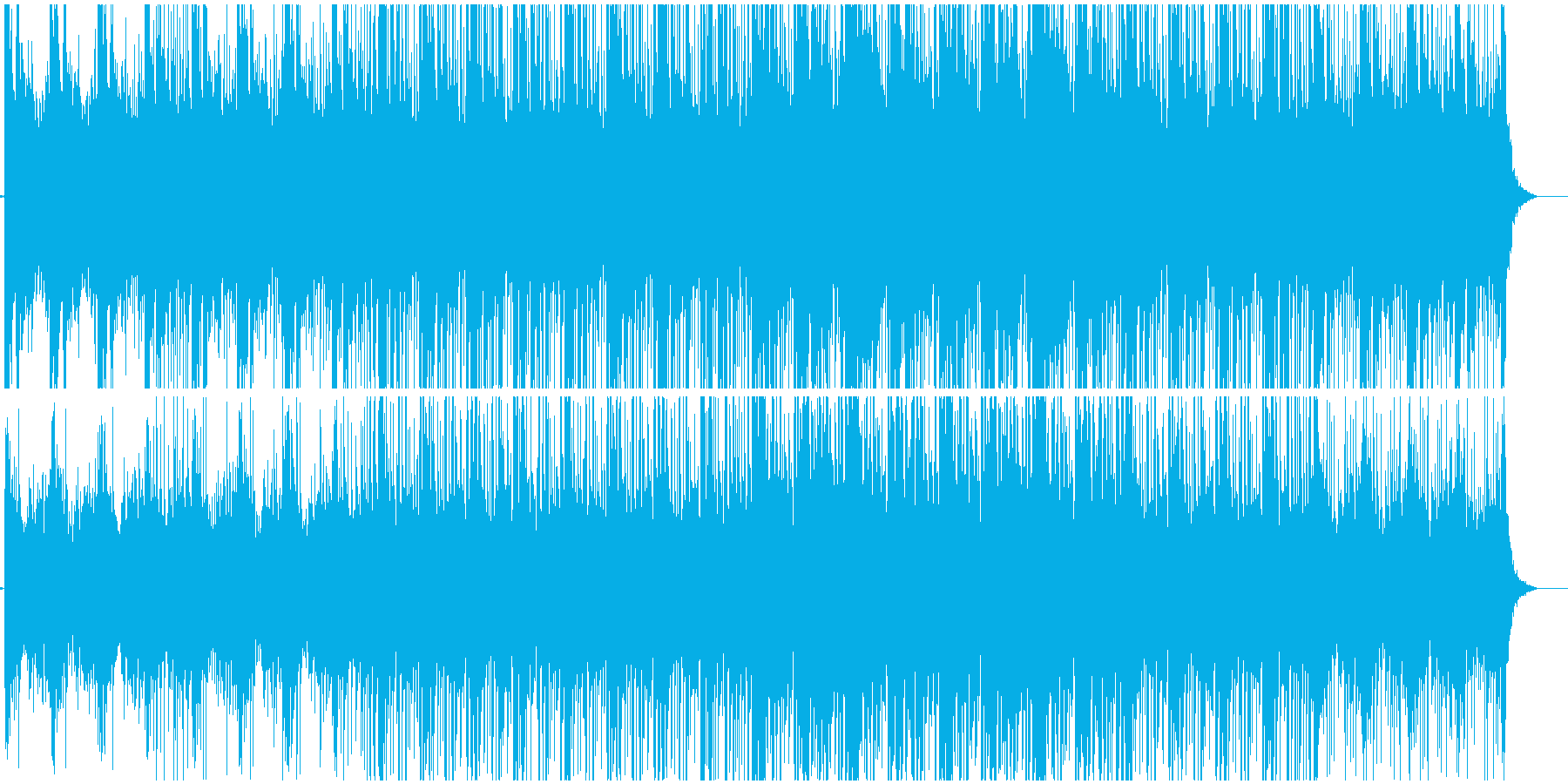 ニュース、CMなどの映像BGMにの再生済みの波形