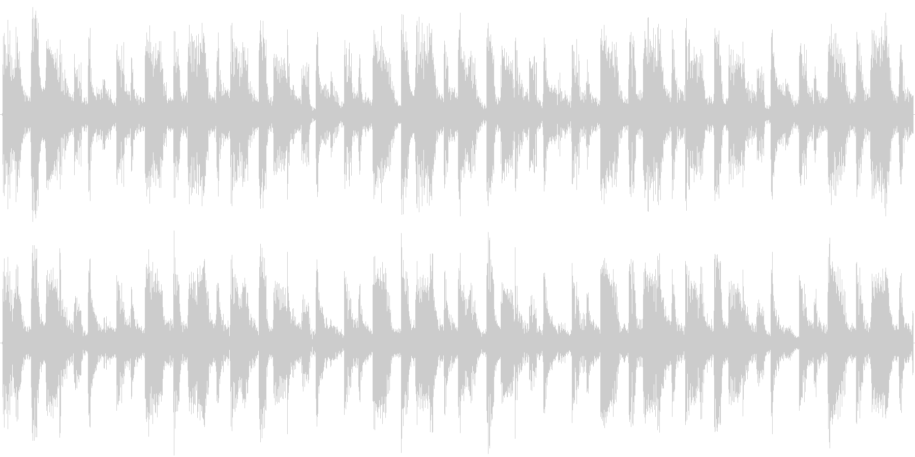 ドラムを強調した楽曲です。の未再生の波形