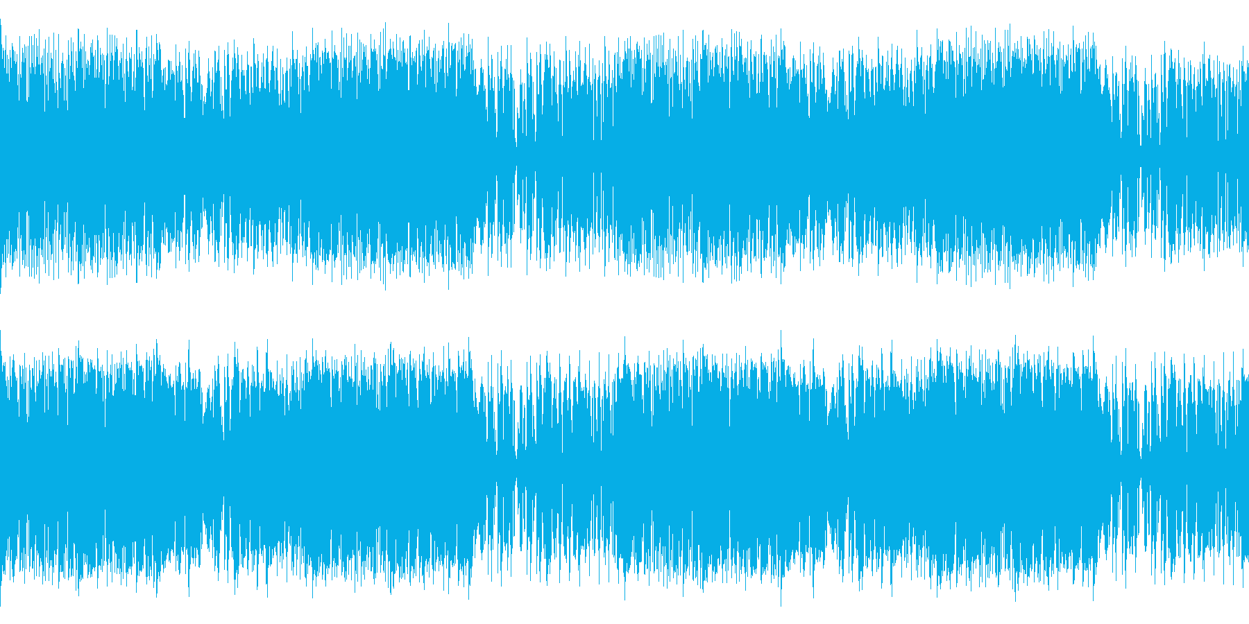 サバンナを感じさせる民族音楽風楽曲ループの再生済みの波形