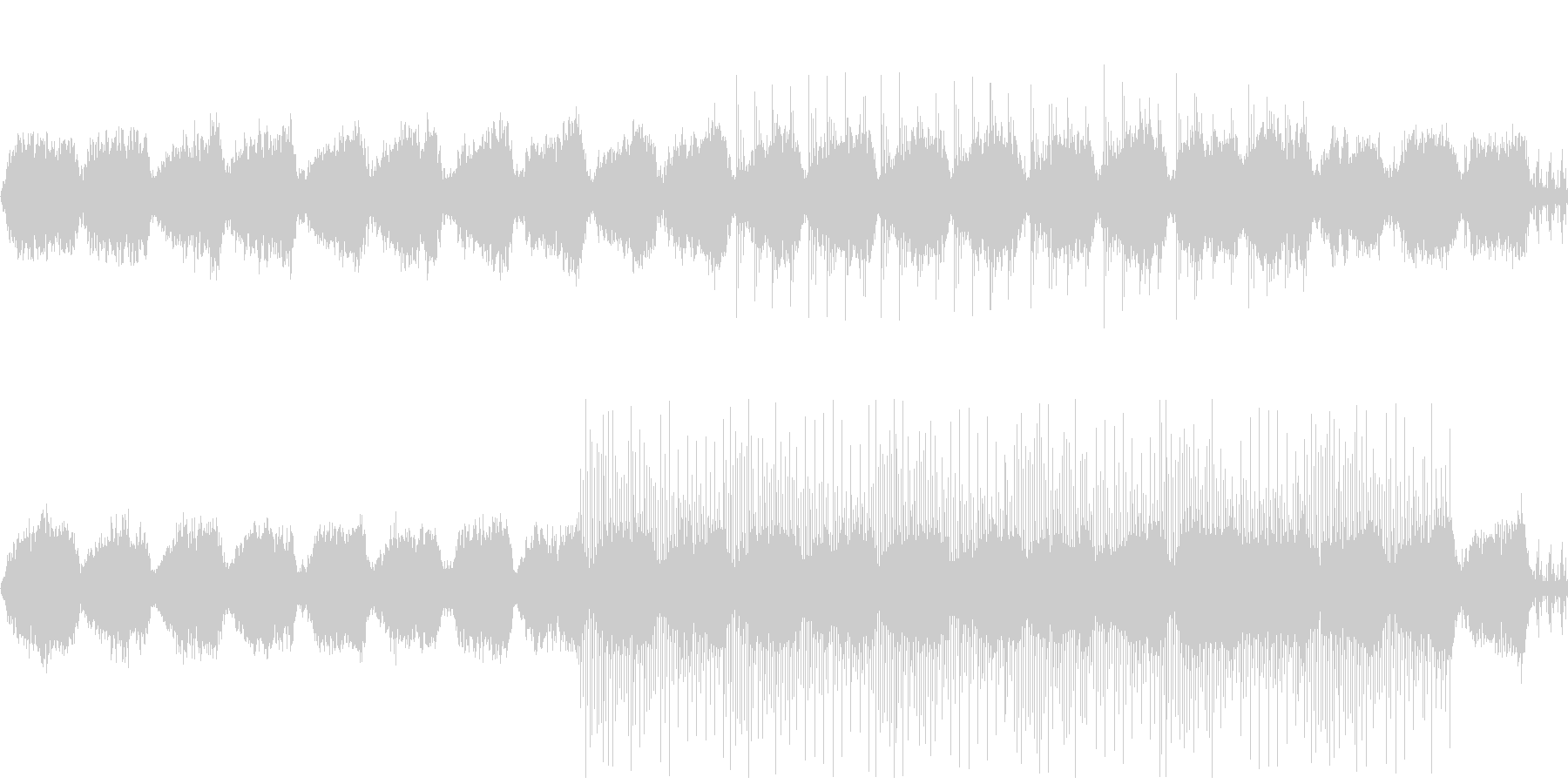 ゆったりとくつろげる環境音楽の未再生の波形