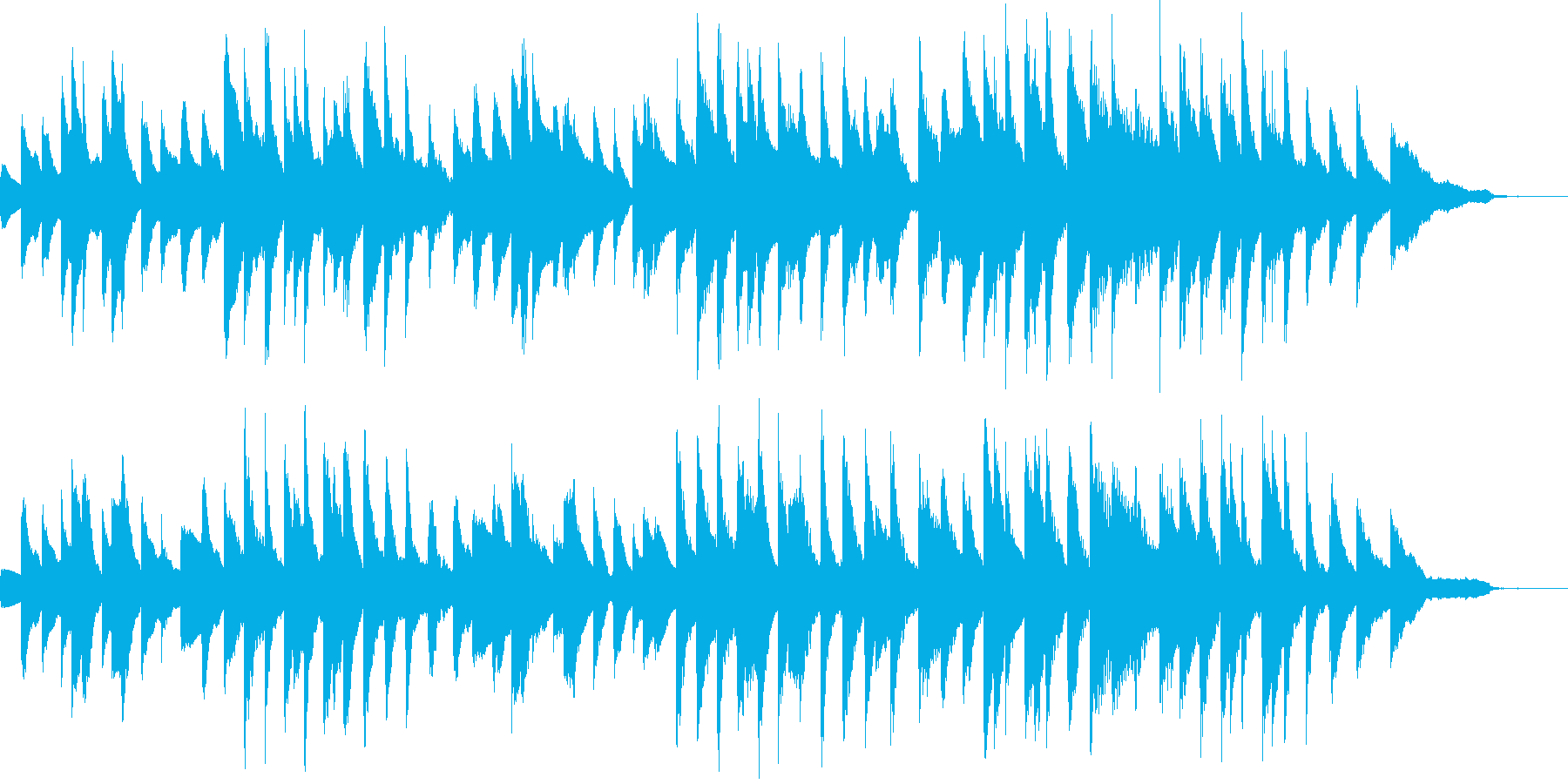 展覧会の絵:プロムナード(原曲)の再生済みの波形
