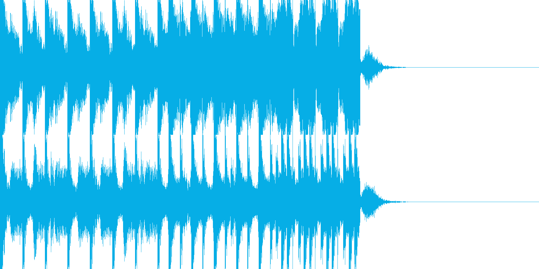 BPM128EDMビルドアップです。の再生済みの波形
