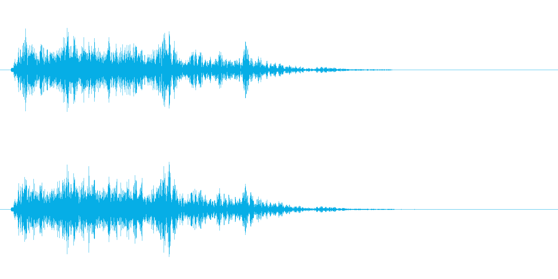 リアルな雷の効果音!の再生済みの波形