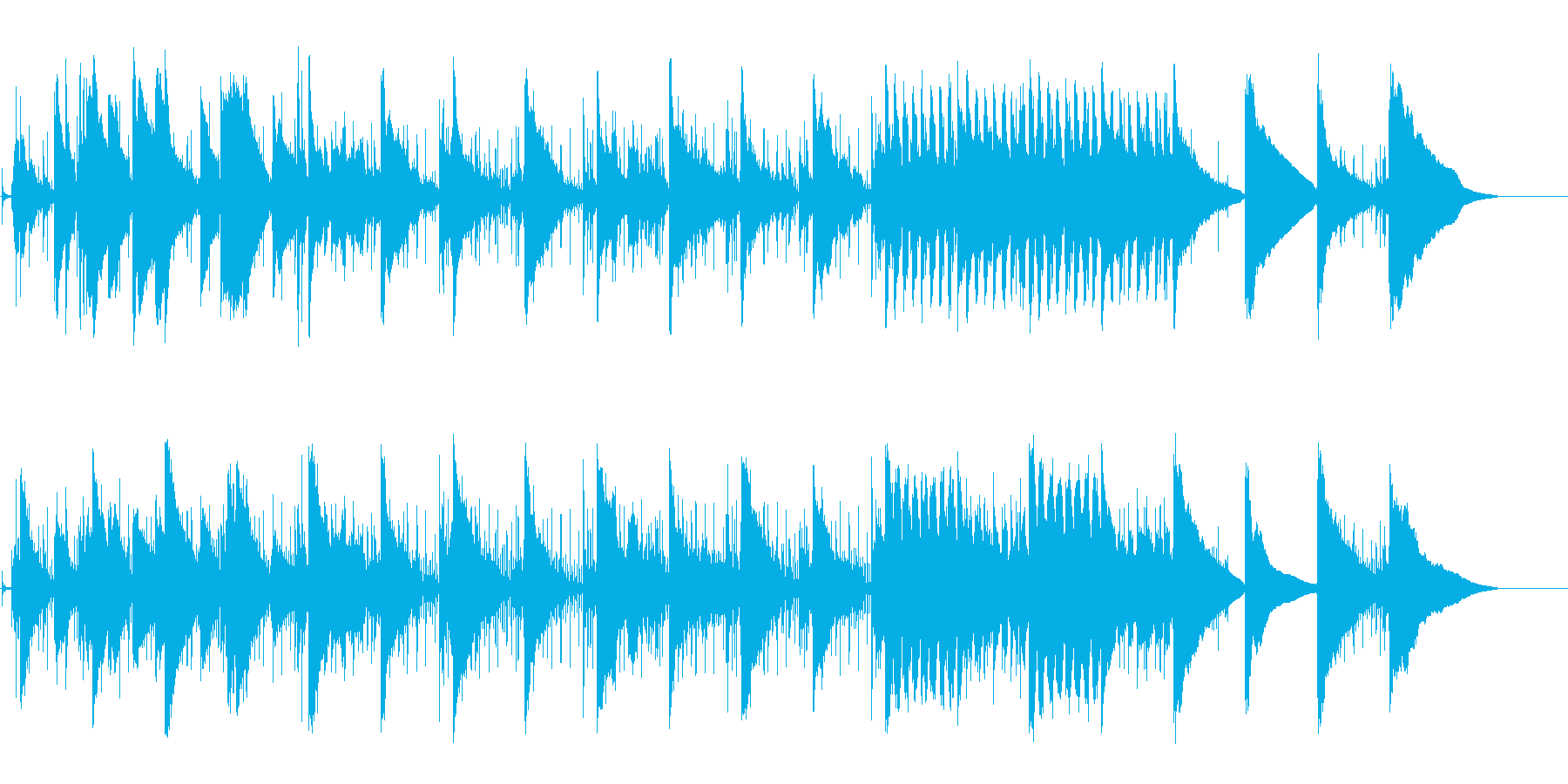 孤独を愛するロボットのイメージ曲の再生済みの波形